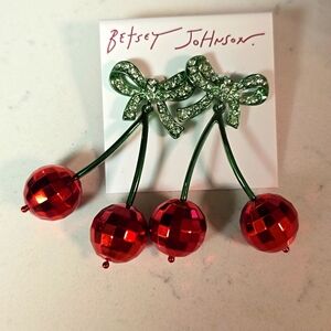 Betsey johnson disco  post earrings